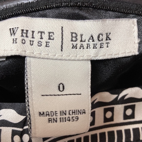 EUC White House Black Market 100% Silk Strapless Women’s Dress Size 0 - Picture 7 of 10